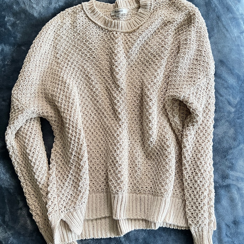 Madewell Beige Knit Sweater